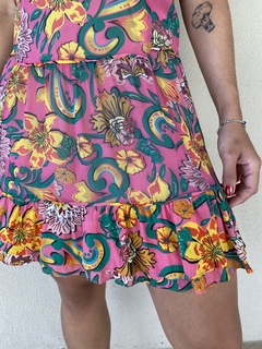 Vestido de Seda Bobstore - P - Brechó de Casa