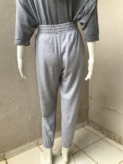 Calça Moletom Cinza Bershka - M - comprar online