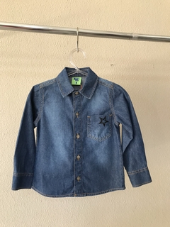 Camisa Jeans Infantil Pool Kids - 1/3 Anos