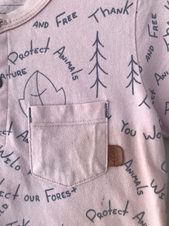 Camiseta Infantil Rosê Estampa Póim - 3 Anos - Brechó de Casa
