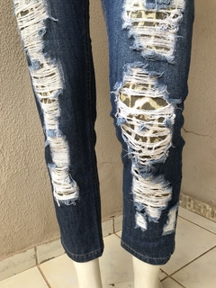 Calça Jeans Destroyed Be! - P - Brechó de Casa