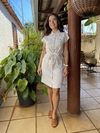 Vestido Linho Bege Talita Kume - 38
