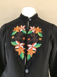 Blazer Carol Bordado - P - Brechó de Casa