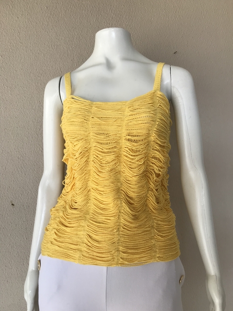 Regata Crochê Amarela - P