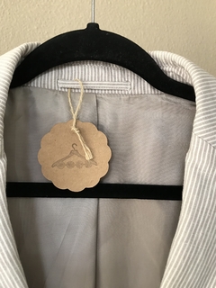 Blazer Bege Listrado VR - G - loja online