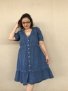 Vestido Jeans Trama - G