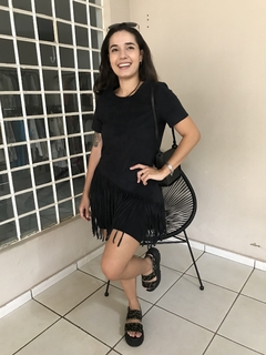 Blusa Camurça Preta C&A - 38