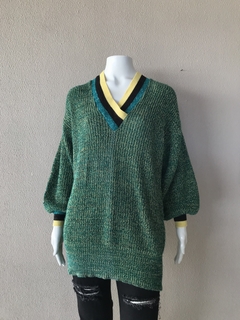 Tricô Vintage Verde Mescla - M