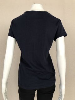 Camiseta Baby Look Azul - M - loja online