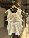 Cropped Tricot Listras Amarela - P/M