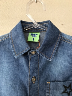 Camisa Jeans Infantil Pool Kids - 1/3 Anos - comprar online