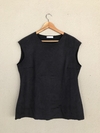 Blusa Suede Preto Madreperola - G/GG