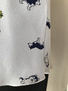 Blusa Dog Crepe - M - Brechó de Casa