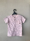 Camiseta Infantil Rosê Estampa Póim - 3 Anos