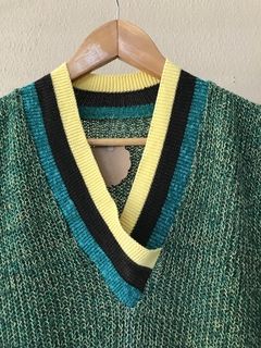 Tricô Vintage Verde Mescla - M