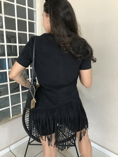 Blusa Camurça Preta C&A - 38 - loja online
