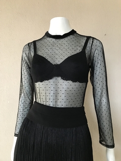 Blusa Tule Preto - P