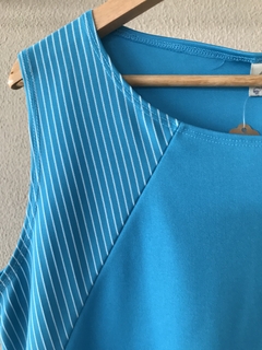 Blusa Regata Azul Riachuelo - 48/50 - comprar online