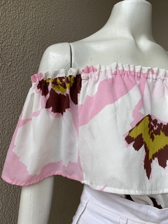 Blusa Estampada Shoulder - 38 na internet