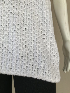 Blusa Tricô Off White - M - Brechó de Casa