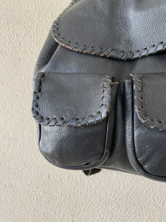 Imagem do Mochila De Couro Preta