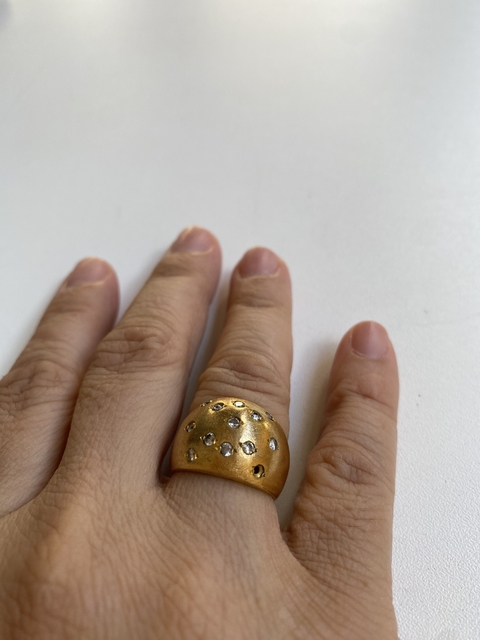 Anel Stras Dourado - 16