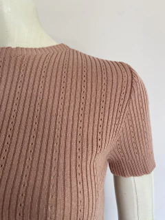 Blusa Tricô Rosê - P/M na internet