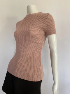 Blusa Tricô Rosê - P/M - loja online