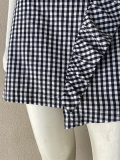 Saia Xadrez Blue Steel - 38 - Brechó de Casa