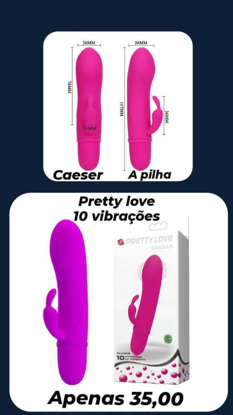 Vibro Aveludado Pretty love 10 velocidades