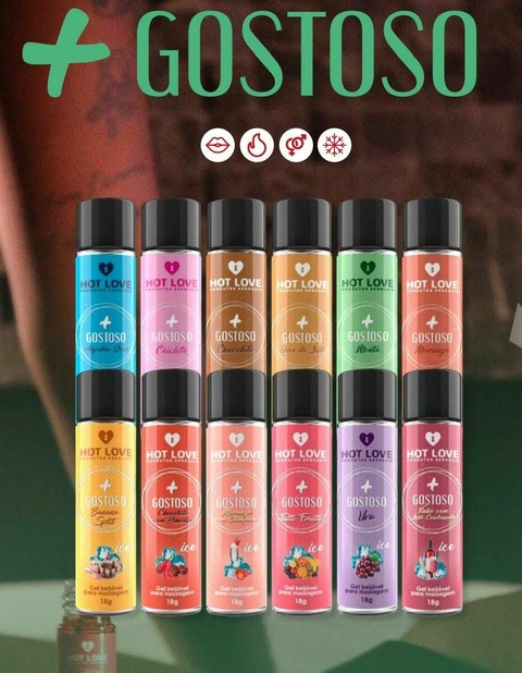 + GOSTOSO GELI BEIJÁVEL 18G HOT LOVE