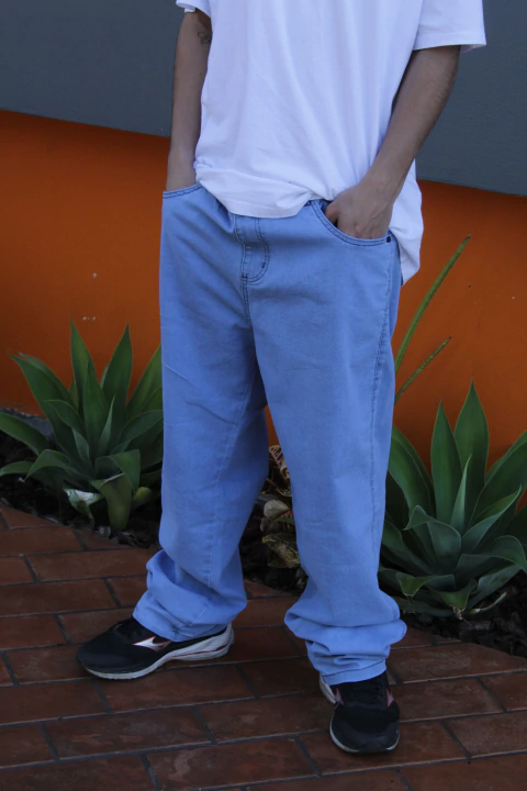 Calça Jeans QK `Letreiro bolso'