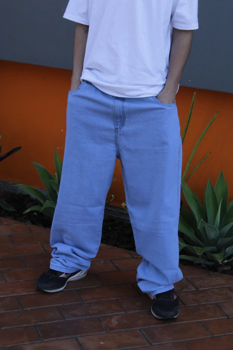 Calça Jeans OAK 'Desenho logo'