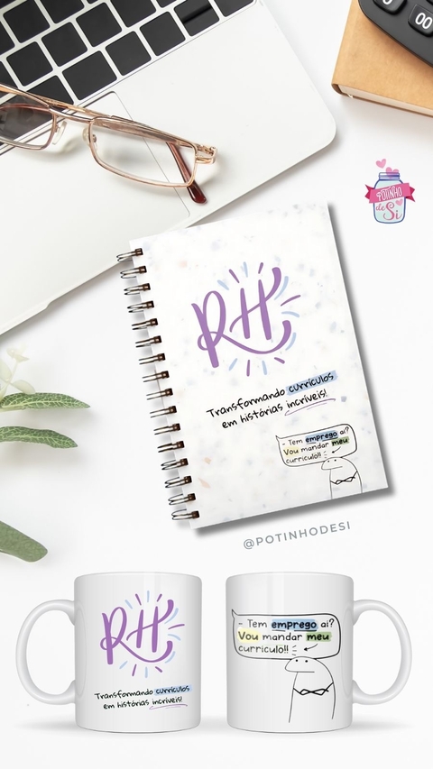 Kit RH - Cad A5 + caneca