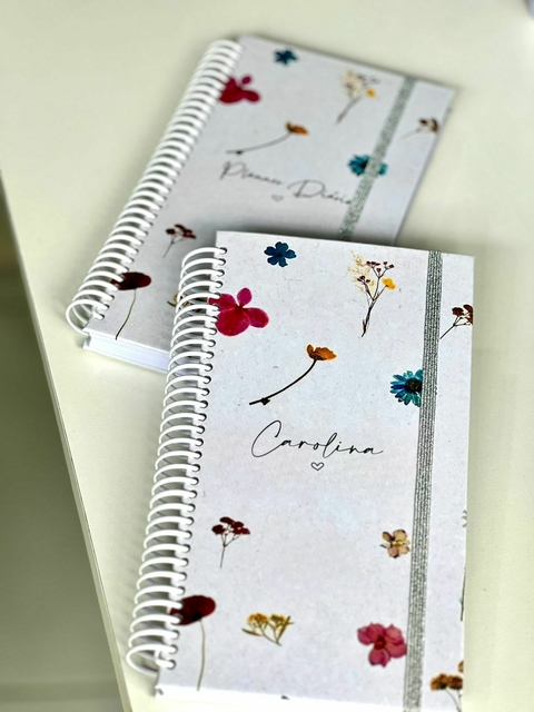 Kit Slim: Planner Diário + Caderno Flowers