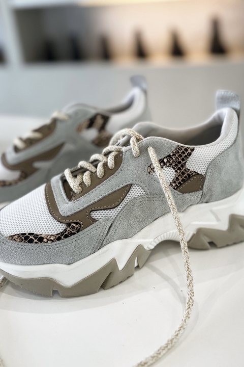 Vika Snake: zapatilla de cuero - comprar online