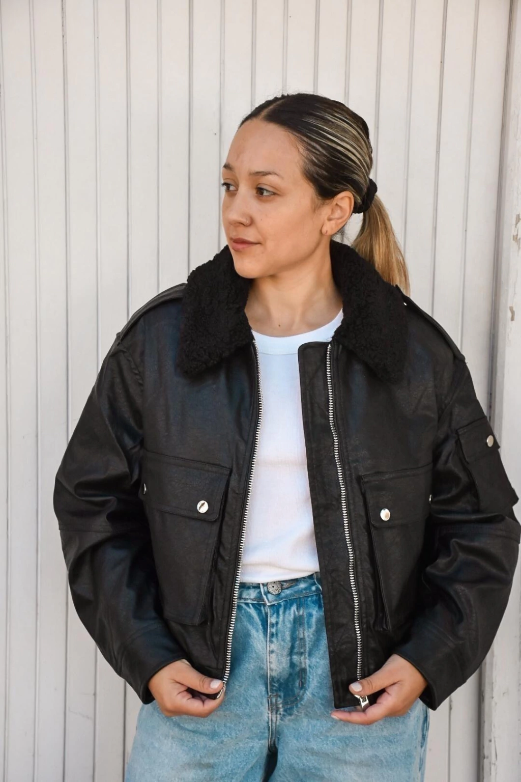 CAMPERA AVIADOR CORTA