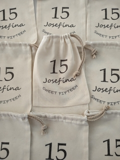 Pack por 10 Bolsas de lienzo 15x20cm con sublimado de logo o diseño