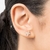 Brinco borboleta folheado a ouro 18k com zircônias - tam.único 527215 - Leila Rommanel - Loja Online 