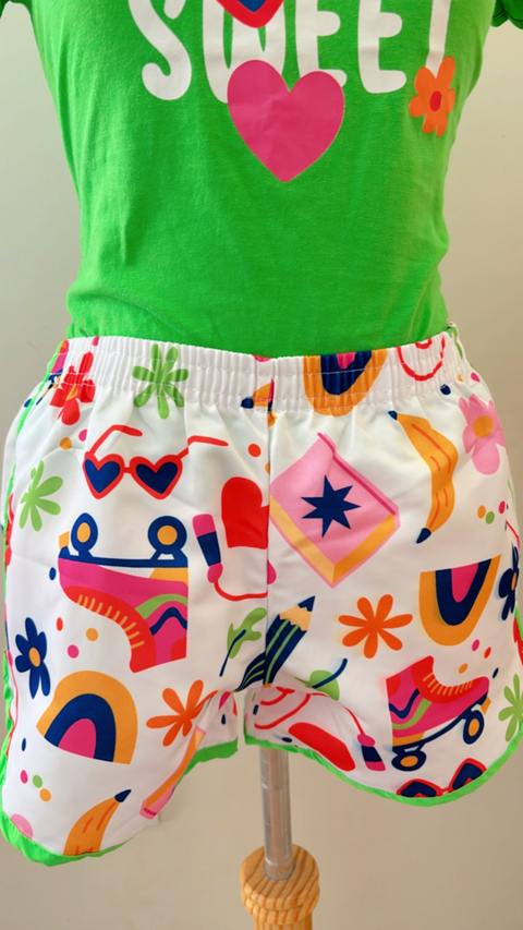 Conjunto short tactel