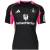 Hamburg SV Third 2025/2026 men's soccer jersey by Adidas in black with pink accents and HanseMerkur sponsor logo