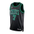 Frente da Camiseta NBA Boston Celtics Statement 23/24 Preta e Verde Masculina. Detalhes em silk e destaque para o logo dos Celtics. Disponível na R21 Imports!