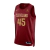 Frente da Camiseta NBA Cleveland Cavaliers Icon 23/24 Vermelha Masculina. Detalhes em silk e destaque para o logo dos Cavaliers. Disponível na R21 Imports!