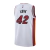 Verso da Camiseta NBA Miami Heat Association 23/24 Branca/Vermelha Masculina. Detalhes em silk e número do jogador. Garanta na R21 Imports e mostre seu apoio!