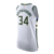 Camiseta NBA Milwaukee Bucks Association Edition 2023/2024 Blanca y Verde Swingman - comprar online