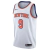 New York Knicks Association Edition 2023/2024 White Blue Orange Swingman Jersey