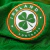 Close-up of the Ireland football jersey logo featuring a green shamrock and the text "IRELAND FOOTBALL".