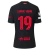 Barcelona's new 24/25 away jersey in black features a centrally placed TPU shield with a shiny effect. The gradient contour blends blue and red, highlighting the new Spotify symbol. Elegant and modern design, perfect for fans who value tradition and innov