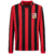 Camiseta Milan 125th 2024 Roja y Negra Aficionado Hombre Puma Manga Longa