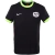 Australia 2025 Away Jersey for men in black with neon green accents and the Australian national team logo.